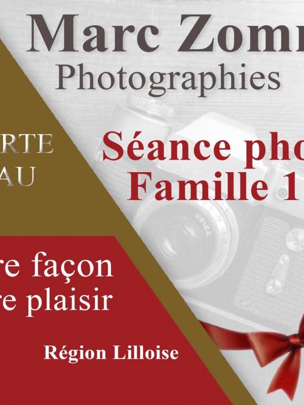Carte cadeau seance famille 1h30 marc zommer photographies